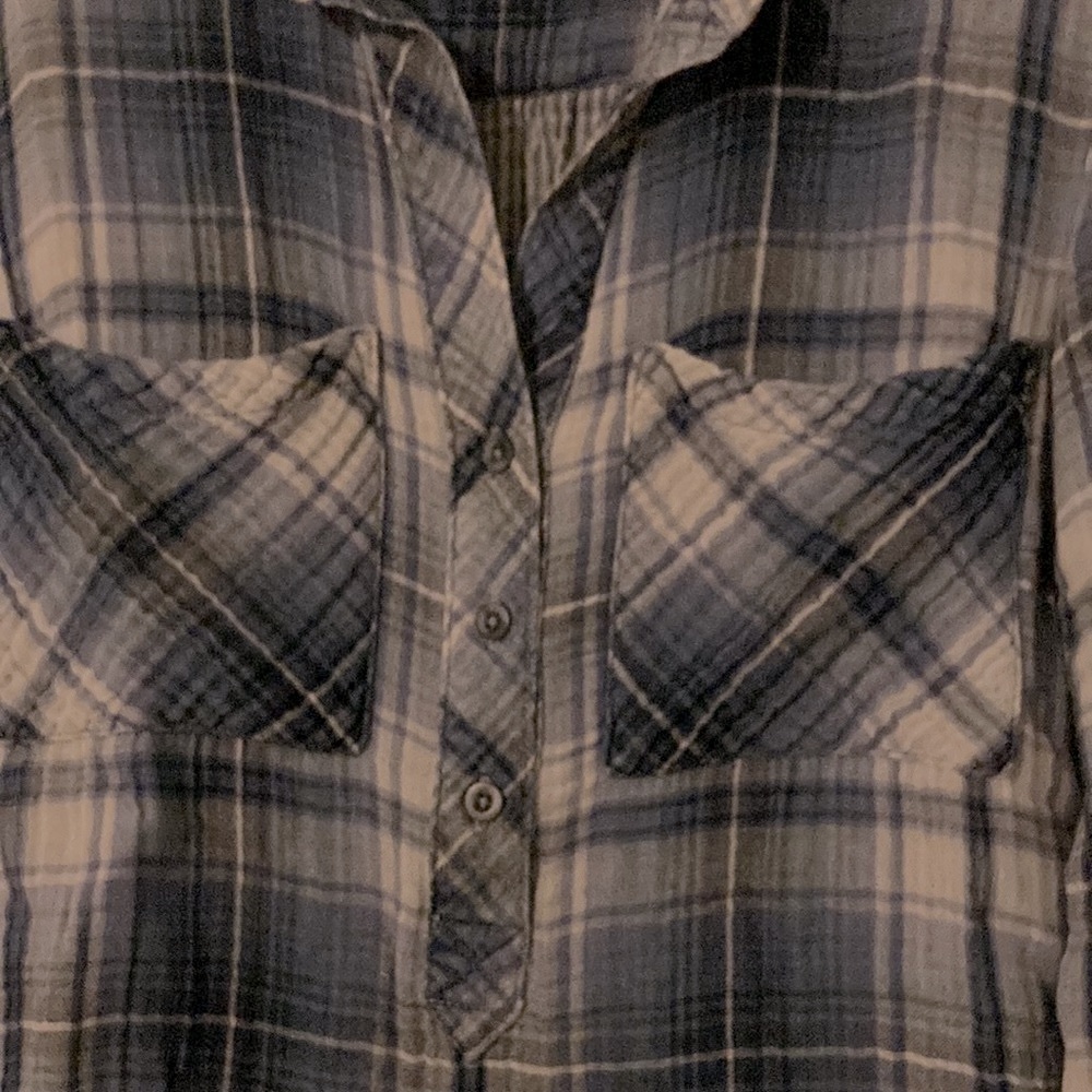 Cloth & stone cotton plaid shirt - Picture 3 of 9